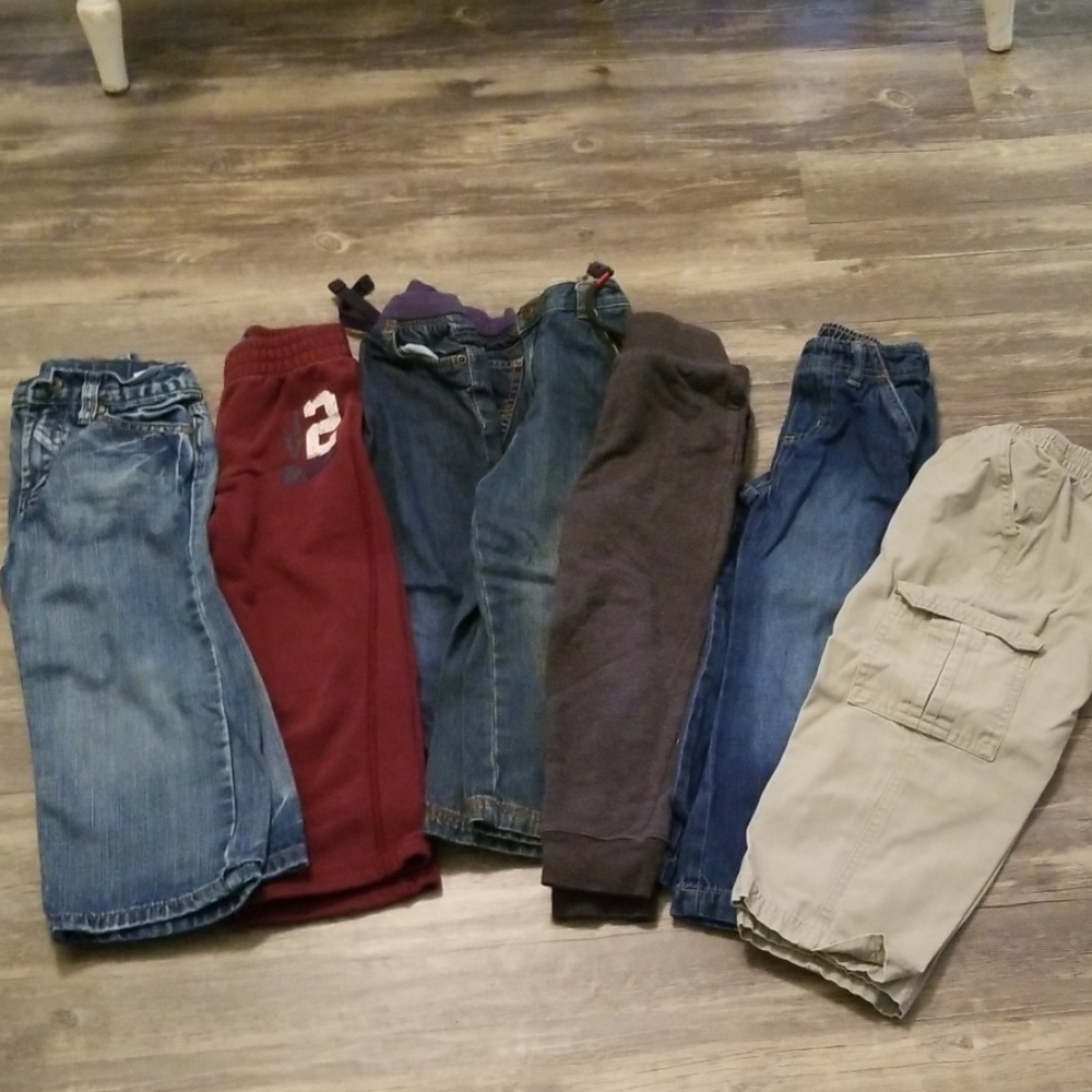 4t lot pants 7 pair